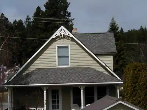 Farmhouse gable with a new roof