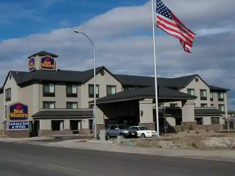 Commercial hotel building with a new roof