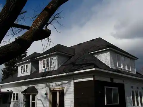 White house with dormers, second angle